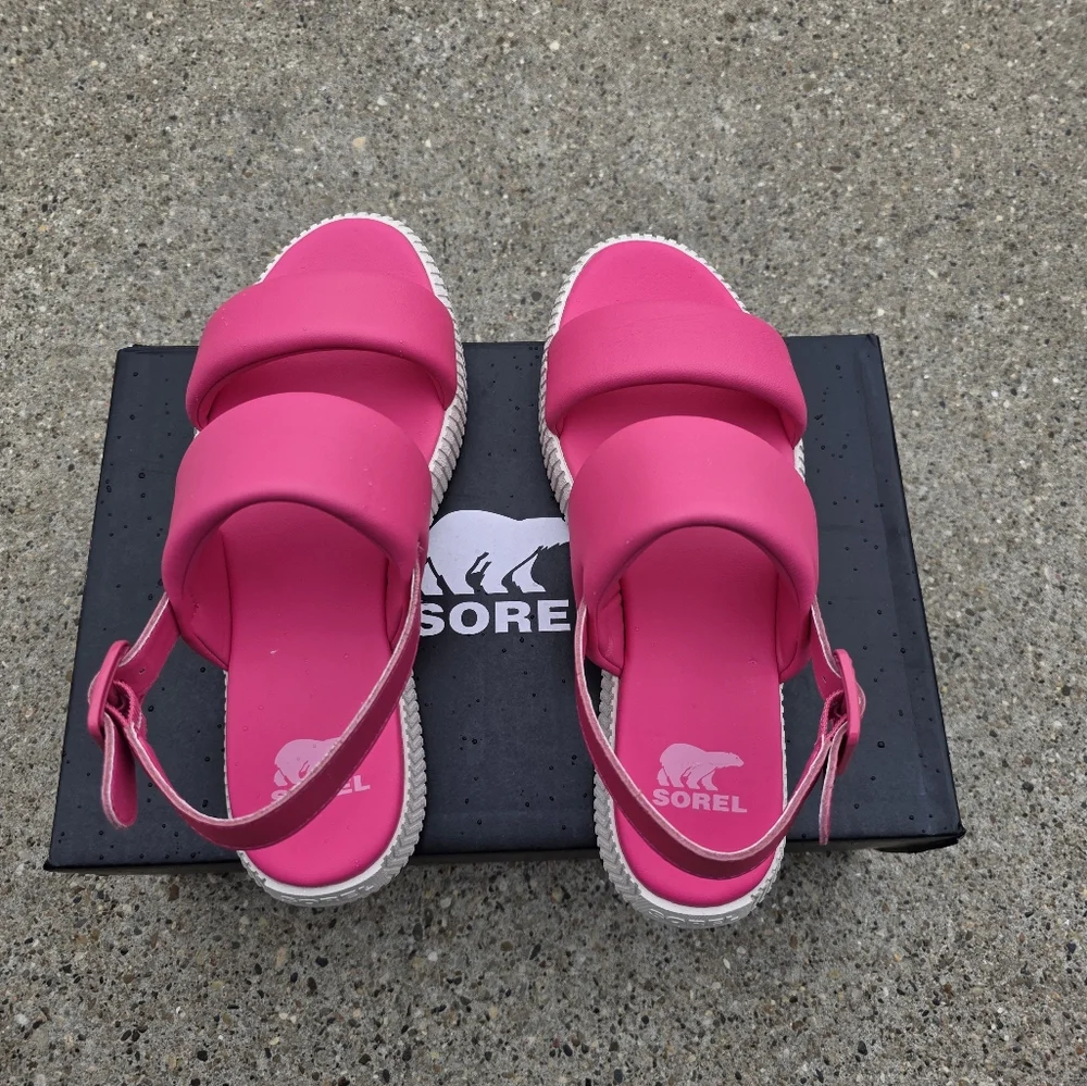Sorel Women's Pink Sandals Women 7.5 - Picture 4 of 11